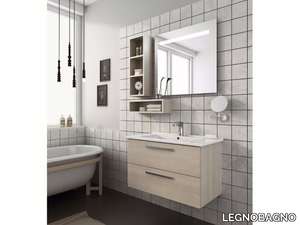 HARLEM H14 - Wall-mounted vanity unit with drawers _ LEGNOBAGNO