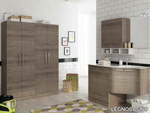 URBAN LAUNDRY 11 - Laundry room cabinet with hinged doors with sink _ LEGNOBAGNO