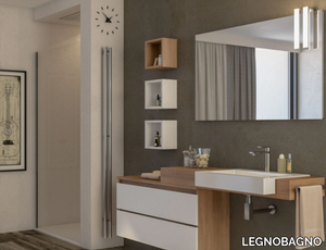 URBAN COMPONIBILE 14 - Wall-mounted vanity unit with drawers _ LEGNOBAGNO