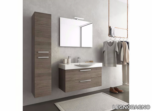 MANHATTAN M13 - Wall-mounted wooden vanity unit with drawers _ LEGNOBAGNO