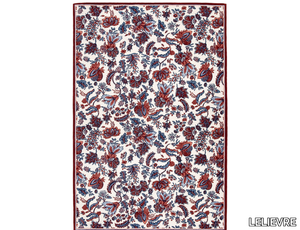 AMBROISE - Rectangular custom wool rug with floral pattern _ LELIEVRE