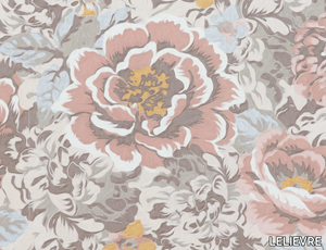 ARÔME - Nonwoven wallpaper with floral pattern _ LELIEVRE