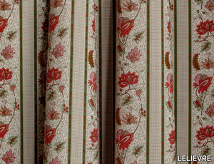 AUGUSTINE - Cotton fabric with floral pattern _ LELIEVRE