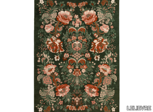 CHEDIGNY - Custom rectangular wool rug with floral pattern _ LELIEVRE