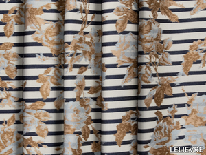 CROISIÈRE - Jacquard striped viscose fabric _ LELIEVRE