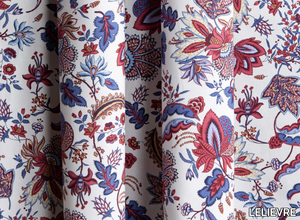 ÉGLANTINE - Cotton fabric with floral pattern _ LELIEVRE