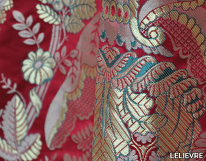 TASSINARI & CHATEL - MAINTENON - Damask fabric with floral pattern _ LELIEVRE