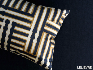 NUANCES - Striped jacquard cotton fabric _ LELIEVRE