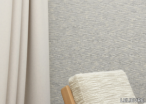 ONDULATION - Solid-color cotton wall fabric _ LELIEVRE