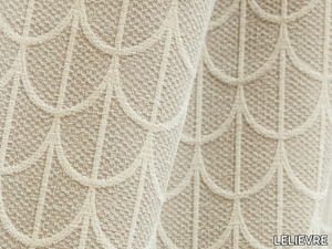 PARURE - Polyester fabric with graphic pattern for curtains _ LELIEVRE