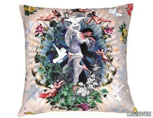 JEAN PAUL GAULTIER - VOLAGE - Square polyester cushion _ LELIEVRE