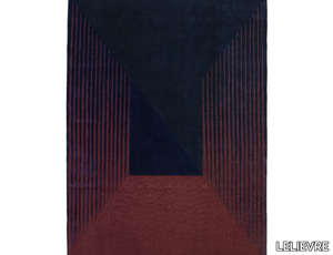 PURRO - Rectangular wool rug with geometric shapes _ LELIEVRE