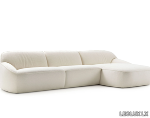 LXR26 - Fabric sofa with chaise longue _ LEOLUX LX