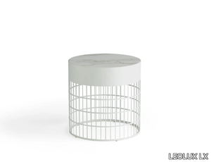 LXT10 - Round steel side table _ LEOLUX LX