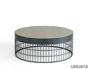 LXT10 - Round steel coffee table _ LEOLUX LX