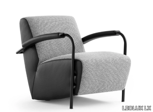 LX965 - Fabric armchair with armrests _ LEOLUX LX