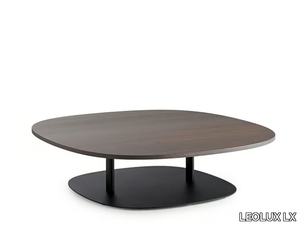 LXT09 - Square low wooden coffee table for living room _ LEOLUX LX