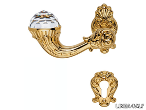 BRILLIANT CRYSTAL - Brass door handle with Swarovski® Crystals with lock _ LINEA CALI'