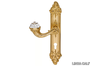 BRILLIANT CRYSTAL - Louis XIV brass door handle with Swarovski® Crystals on back plate _ LINEA CALI'