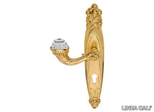 BRILLIANT CRYSTAL - Louis XIV brass door handle with Swarovski® Crystals on back plate _ LINEA CALI'