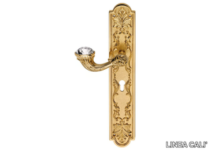 BRILLIANT DIAMOND - Classic style brass door handle with Swarovski® Crystals on back plate _ LINEA CALI'