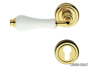 DALIA - Classic style brass door handle with lock _ LINEA CALI'