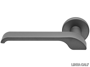 TURBO - Zamak door handle on round rose _ LINEA CALI'