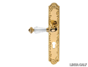 NINFA CRYSTAL - Classic style brass door handle with Swarovski® Crystals on back plate _ LINEA CALI'