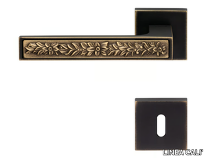 ZEN FUSION - Brass door handle with lock _ LINEA CALI'