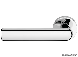 STRIP - Brass door handle on rose _ LINEA CALI'