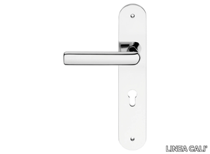 STRIP - Brass door handle on back plate _ LINEA CALI'