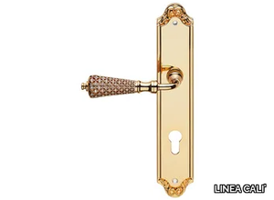 SOGNO - Brass door handle with Swarovski® Crystals on back plate _ LINEA CALI'