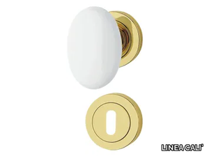 FLAVIA - Classic style brass door knob with lock _ LINEA CALI'