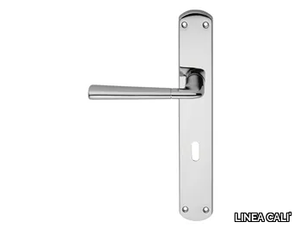 TESS - Classic style brass door handle on back plate _ LINEA CALI'