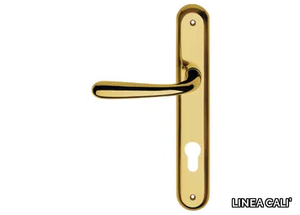 GARDA - Classic style brass door handle on back plate _ LINEA CALI'