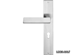 RIFLESSO - Chromed brass door handle on back plate _ LINEA CALI'