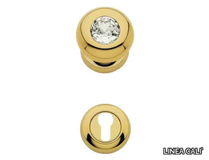 ELIKA CRYSTAL - Chromed brass door knob with Swarovski® Crystals with lock _ LINEA CALI'