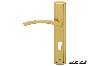 PROFILO MESH - Chromed brass door handle with Swarovski® Crystals on back plate _ LINEA CALI'