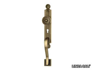 DAISY - Chromed brass door knob with lock on back plate _ LINEA CALI'