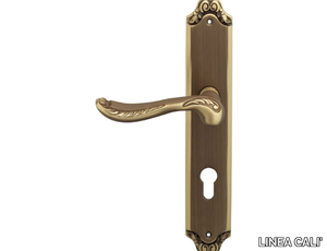 LADY - Chromed brass door handle on back plate _ LINEA CALI'