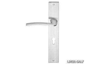 ALA - Chromed brass door handle on back plate _ LINEA CALI'