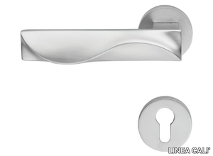 DUNE - Design brass door handle with lock _ LINEA CALI'