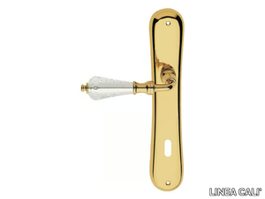 VERONICA - Chromed brass door handle with Swarovski® Crystals on back plate _ LINEA CALI'