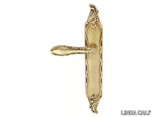 LIBERTY - Chromed brass door handle on back plate _ LINEA CALI'