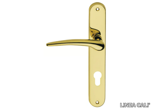 PIN-UP - Classic style brass door handle on back plate _ LINEA CALI'