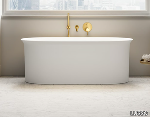 VASCA - Freestanding oval Resin Stone bathtub _ LUSSO