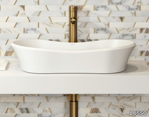 AMALFI - Countertop single Resin Stone washbasin _ LUSSO