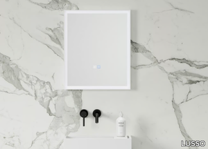 ELIXIR - Rectangular wall-mounted mirror with integrated lighting _ LUSSO