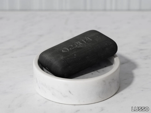 CONSERO - Countertop Carrara marble soap dish _ LUSSO