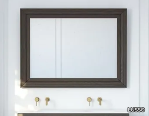 DORCHESTER - Rectangular framed oak mirror _ LUSSO